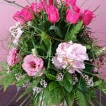 Hot pink roses - Flower Delivery Bundaberg, QLD