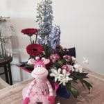 Flower box and stuffed toy gift pack - Hospital Flower Delivery Bundaberg, QLD