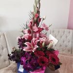 Large red, pink and purple flower arrangement - Florists Bundaberg, QLD