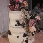 Wedding cake with decorative flowers - Wedding Flowers Bundaberg, QLD